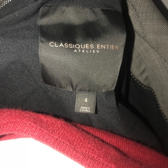 Classiques Entier Atelier Grey Belted blazer -SZ 4 - Picture 8 of 8